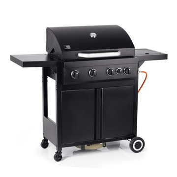 Grill gril gazowy na gaz 4 palniki 15kw ogrodowy z żeliwem Landman