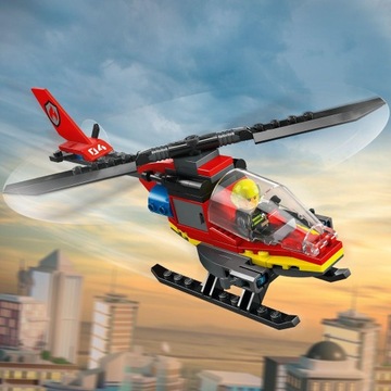 LEGO CITY 60411 ПОЖАРНЫЙ ВЕРТОЛЕТ ПОЖАРНЫЙ ВЕРТОЛЕТ ГОРОДСКОЙ ПОЖАРНОЙ ДЕПАРТАМЕНТА