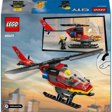 LEGO CITY 60411 ПОЖАРНЫЙ ВЕРТОЛЕТ ПОЖАРНЫЙ ВЕРТОЛЕТ ГОРОДСКОЙ ПОЖАРНОЙ ДЕПАРТАМЕНТА