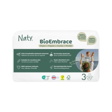 Підгузки Naty Bioembrace Міді 4-9 кг - Упаковка Економічні (50 шт.)