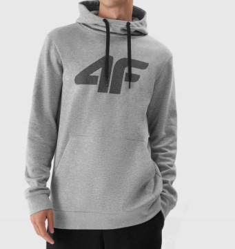 МУЖСКАЯ ТОЛСТОВКА 4F С КАПЮШОНОМ, ХЛОПОК AW23M694