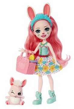 Enchantimals Lalka Bree Bunny Króliczek Twist + niespodzianka ZA5104