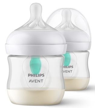 Антиколиковая бутылочка Avent RESPONSE 125 natural scy 670 без воздуха, 2 упаковки