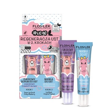 Floslek Vege Lip Care zestaw regeneracja ust