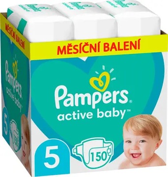 Pieluszki Pampers Active Baby Rozmiar 5 150 szt.