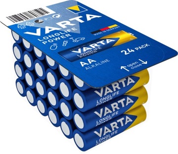24x Bateria alkaliczna longlife power Varta AA (R6) box