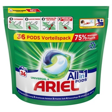 Ariel PODS Kapsułki do prania Universal+ 36 pr