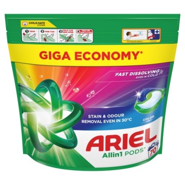 Ariel All-in-1 PODS Капсули для прання, 70 прань, Колір