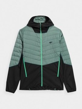 МУЖСКАЯ КУРТКА С КАПЮШОНОМ 4F СТЕГАНАЯ ПЕРЕХОДНАЯ ОСЕННЯЯ ФУНКЦИОНАЛЬНАЯ КУРТКА AW23M310