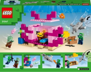 LEGO 21247 MINECRAFT ДОМ АКСОЛОТЛЯ