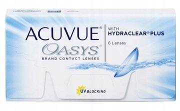 Soczewki kontaktowe Acuvue Oasys BC 8.4 6szt. moc: - 3,25