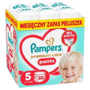 Pampers Premium Care розмір 5, 80 шт., 11-17 кг Трусики-підгузки