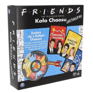 GRA PLANSZOWA TOWARZYSKA FRIENDS PRZYJACIELE KOŁO CHAOSU LED + KARTY ŻETONY