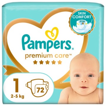 Підгузки Pampers Premium Care розмір 1 2-5 кг 72 підгузки