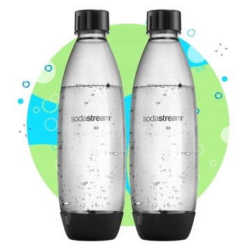Zestaw butelek SodaStream Fuse 2x1l czarne