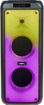 Głośnik Bluetooth 2x Mikrofon Party Tower XL Karaoke Podświetlenie LED 600W