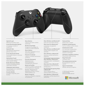 Беспроводной геймпад Xbox Series X/S QAT-00009, черный