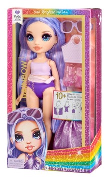 КУКЛА RAINBOW HIGH VIOLET WILLOW SWIM AND STYLE + АКСЕССУАРЫ