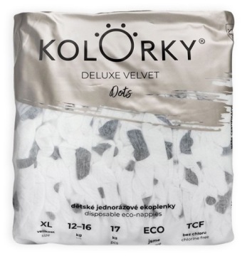 Kolorky DELUXE Оксамит - Горошок - XL (12-16 кг) - 17 шт.