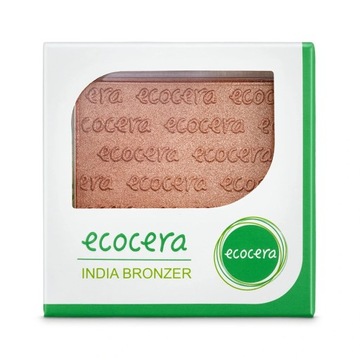 ECOCERA INDIA BRONZER DO TWARZY 10G PRASOWANY BŁYSZCZĄCY