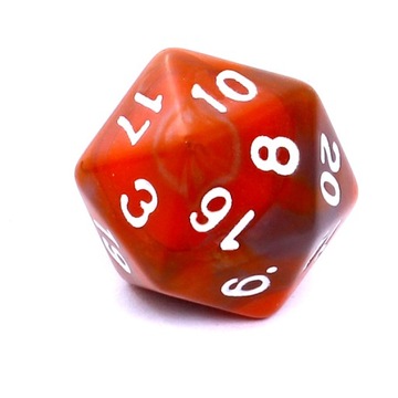 Rebel Zestaw Kości RPG Pomarańczowo-szare