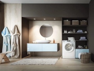 Стирально-сушильная машина Candy Smart Inverter CSWS596TWMCRE-S, отдельно стоящая, с передней панелью