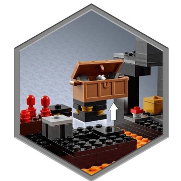 Кирпичи LEGO Minecraft 21185 Бастион Пустоты Магмолаз Пиглин Жестокий