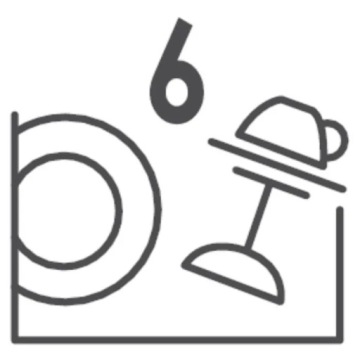 Посудомоечная машина CANDY CDCP 6/E-S 55см 6KPL 7л/цикл