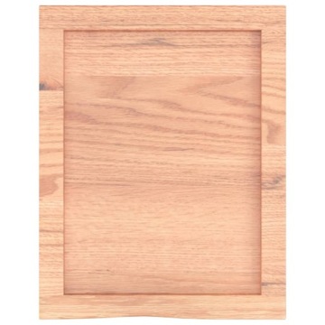 vidaXL Столешница для ванной комнаты Светло-коричневая, 40x50x(2-4) см, массив дерева