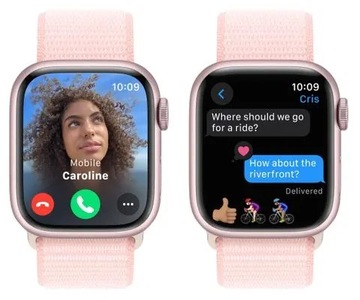 Умные часы APPLE Watch 9 с GPS, 41 мм, розовые