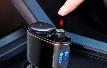 FM-передатчик Baseus Locomotive S-06 Автомобильное зарядное устройство Bluetooth MP3