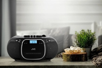 БУМБОКС РАДИОПЛЕЕР ЧЕРНЫЙ RC-E451B JVC CD USB ДисплейЖКД MP3 Радио