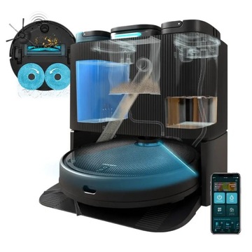 Cecotec Conga 11090 Spin Revolution Home&Wash робот-уборщик черный