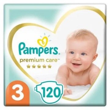 Подгузники PAMPERS Premium Care 3 миди 120 шт.