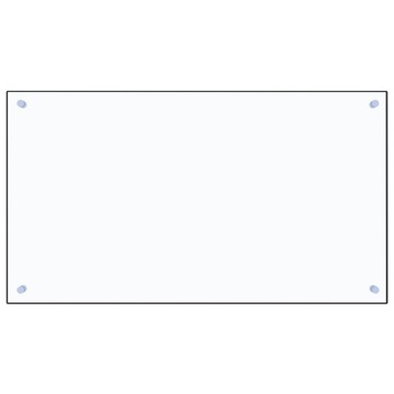 vidaXL Защитная панель для кухни, прозрачная, 90x50 см, стекло