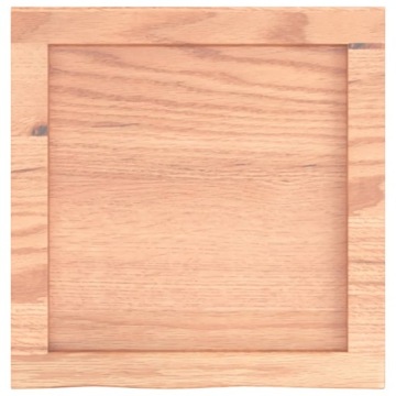 vidaXL Столешница для ванной комнаты Светло-коричневая, 40x40x(2-6) см, массив дерева