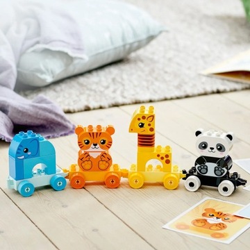 LEGO Duplo 10955 Поезд Животные Поезд Поезд Слон Лев Большие кирпичи 2+