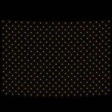 Светодиодная сетка ТЕПЛЫЙ БЕЛЫЙ Елочные гирлянды ШТОРА 3х3м