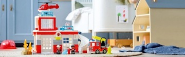 DUPLO блокирует 10970 Пожарную часть и вертолет