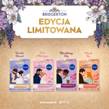 NIVEA BRIDGERTON EDITION Vanilla Biscuit Ухаживающая помада для губ 4,8 г