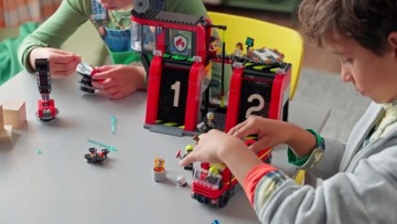 LEGO City 60414 Remiza strażacka z wozem strażackim