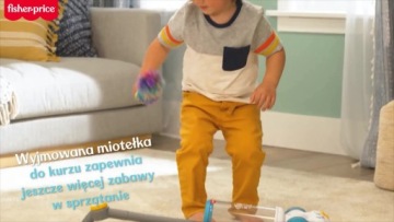 FISHER PRICE ODKURZACZ edukacyjna zabawka interaktywna dla dzieci +12m pol.