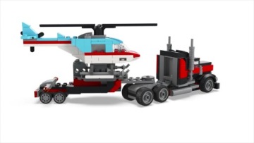 LEGO Creator Ciężarówka z platformą i helikopterem 31146
