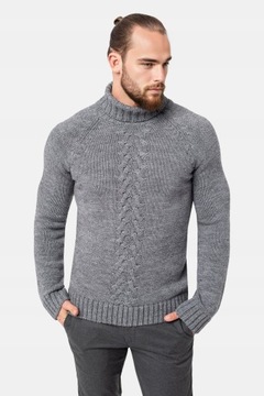 SWETER MĘSKI RECMAN GIVELET GOLF SZARY L