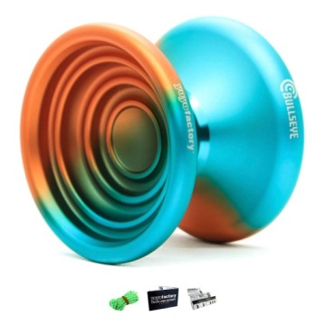Професійне Йо-йо металеве з підшипником YoYoFactory YOYO BULLSEYE AQUA