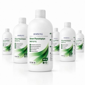 BORNOVA Сіль фізіологічна NaCl 0,9% 6 x 500 ML