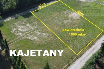Działka, Kajetany, Nadarzyn (gm.), 1000 m²