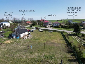 Działka, Żdanów, Zamość (gm.), 1001 m²