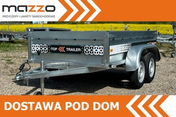 PRZYCZEPKA TOP TRAILER DOSTAWA 2-OSIOWA DMC750KG 252x135x45CM SPAWANA RAMA