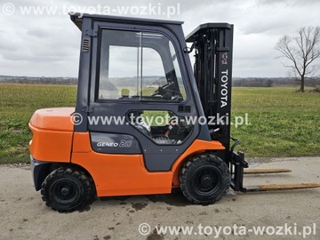 Wózek widłowy TOYOTA 7FDF20 triplex 2500 kg, TOYOTA 7FD20 widlak Linde